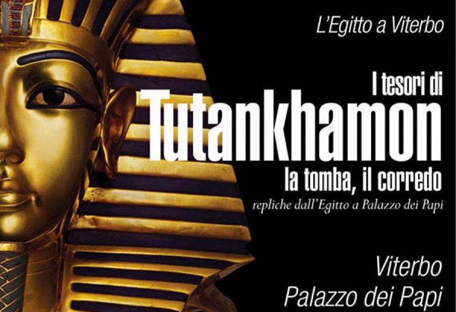 Locandina della mostra "I tesori di Tutankhamon - La tomba, il corredo"