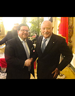 Il Cav. Eugenio Benedetti Gaglio con il presidente di APICES, l'Avv. Massimiliano Albanese